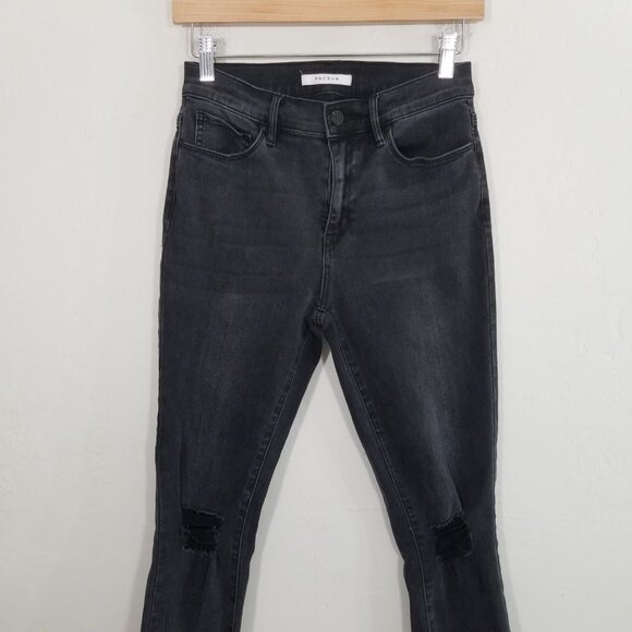 PacSun High Rise Jegging Distressed Stretch Jeans Black Size 26 - Picture 2 of 8